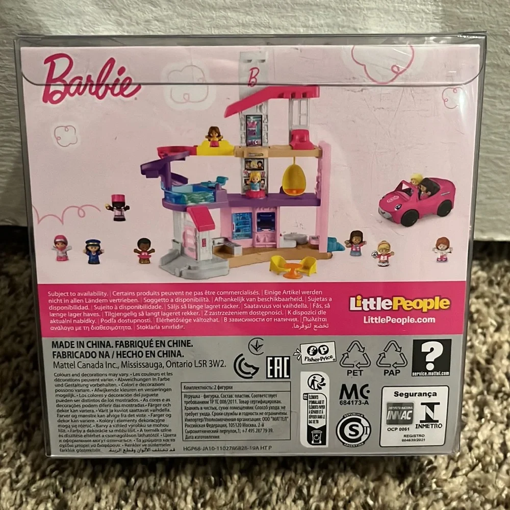 Fisher-Price Barbie Little People Figures - Pink and Black - Picture 2 of 2